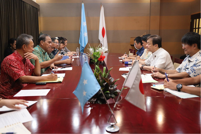 President Simina receives Japan’s State Minister for Foreign Affairs Iwao Horii