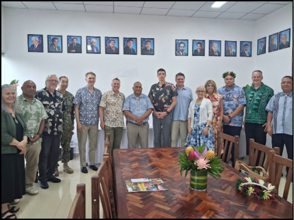 Congressional delegation and U.S. Department of Veterans Affairs Under Secretary Samuel Brown pay courtesy visit to Governor Joseph to advance support for FSM veterans