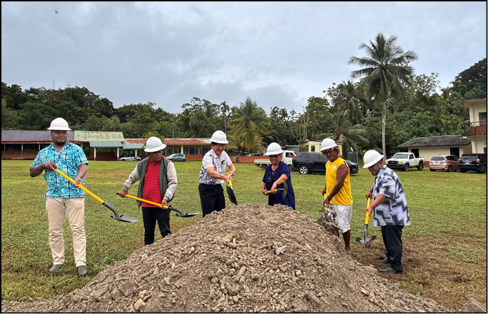 Groundbreaking ceremony for the new water well at Wone Elementary School