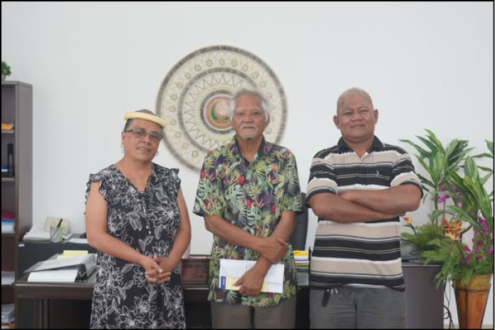 Nukuoro Mayor courtesy visit to Acting Governor T.H. Herolyn S. Movick