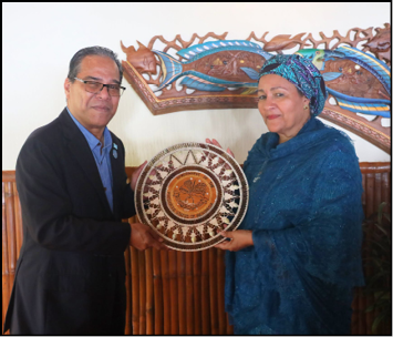 President Simina and UN Deputy Secretary-General discuss FSM priorities
