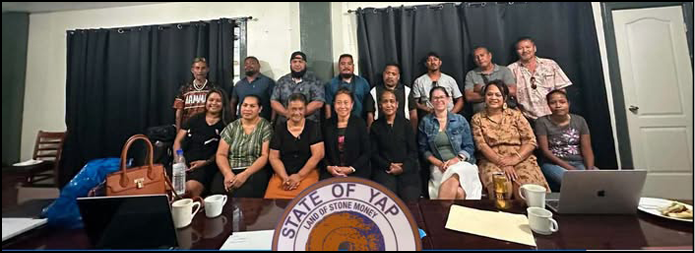 Yap Historical Preservation Office attends the opening of the FSM HPO annual meeting