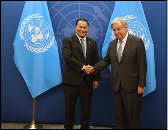 Palik, Guterres discuss UN presence in Pohnpei and climate resilience